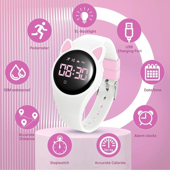 Kids watch digital sports watches fitness tracker alarm - Picture 3 of 7